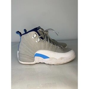 Air Jordan 12 Grey University Blue Womens Size: 7 Youth: 5.5